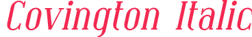 Covington Italic